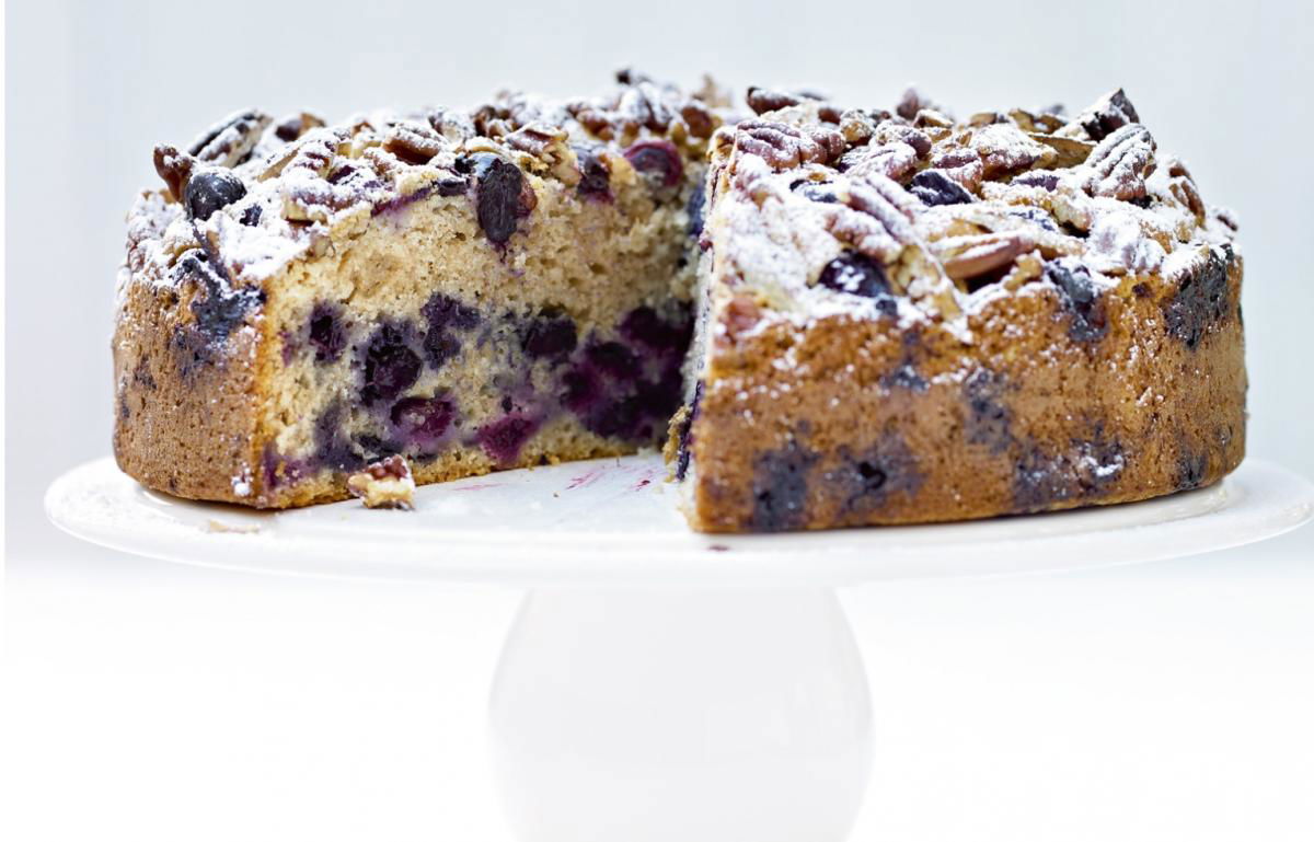 A picture of Cake of the Week: Blueberry and Pecan Muffin Cake